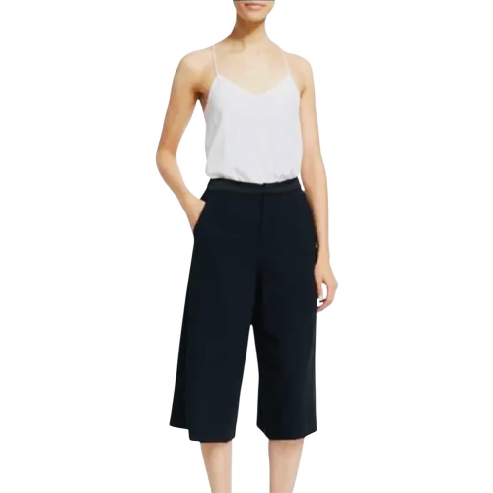 ALICE + OLIVIA MARLENA GAUCHO BLK PANT.